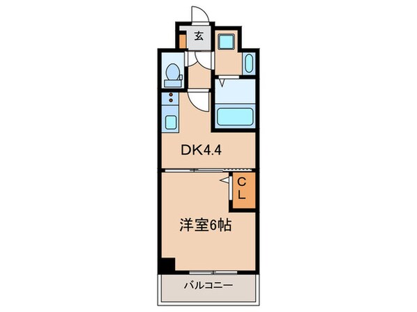 ｱｸｱﾌﾟﾚｲｽ京都三条朱雀(304)の物件間取画像